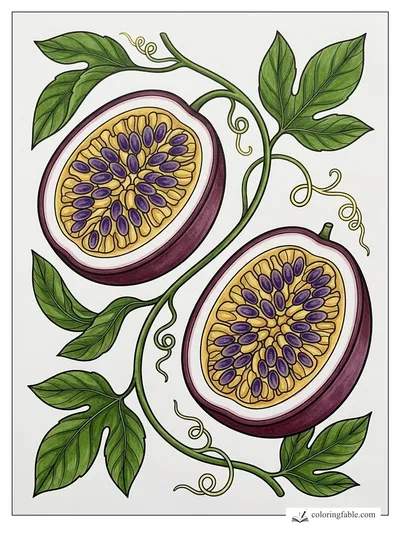 Colored example of this coloring page