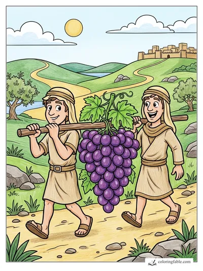 Colored example of this coloring page