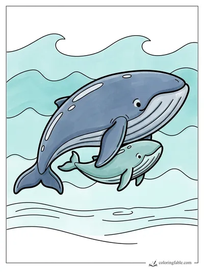 Colored example of this coloring page
