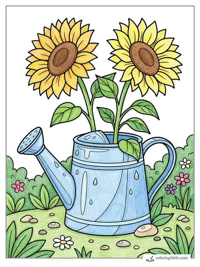 Colored example of this coloring page