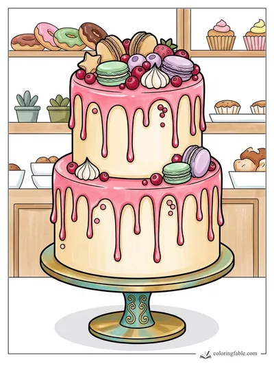 Colored example of this coloring page