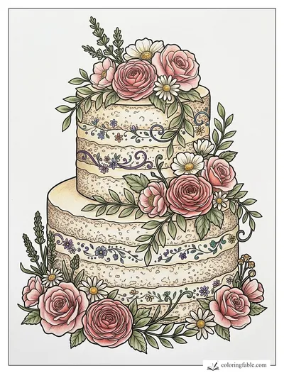 Colored example of this coloring page