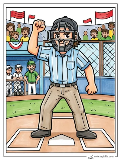 Colored example of this coloring page