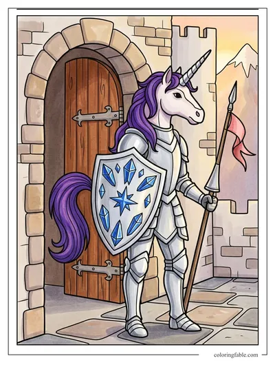 Colored example of this coloring page