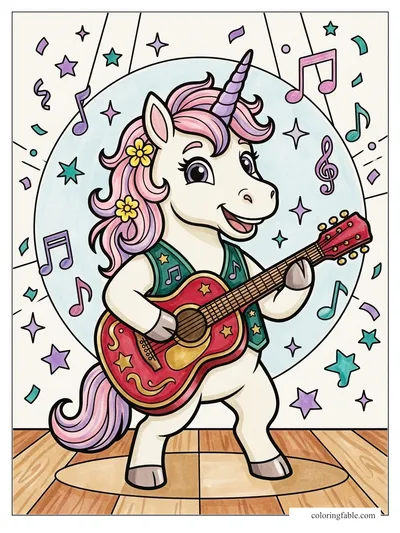 Colored example of this coloring page
