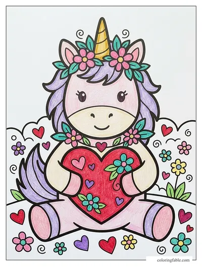 Colored example of this coloring page