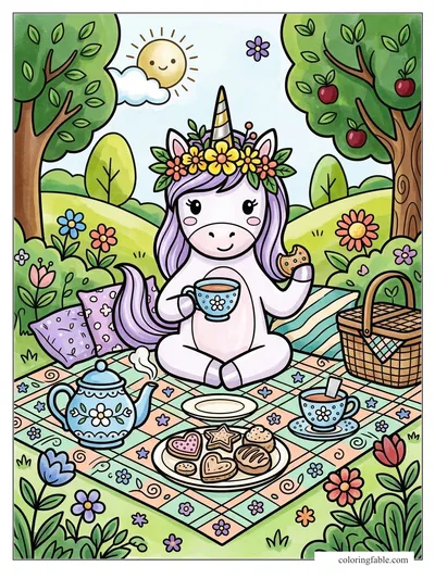 Colored example of this coloring page