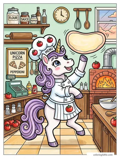 Colored example of this coloring page