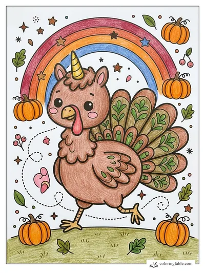Colored example of this coloring page
