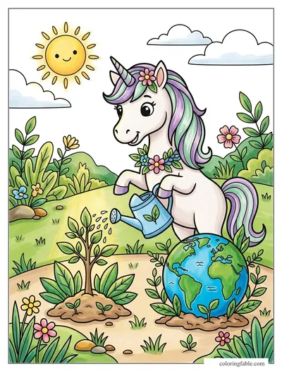Colored example of this coloring page