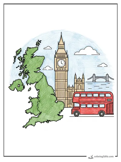 Colored example of this coloring page