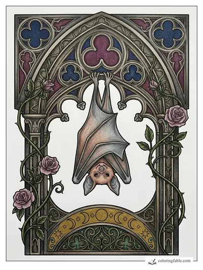 Colored example of this coloring page