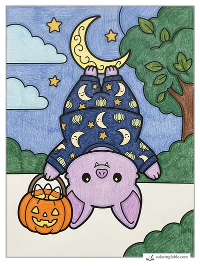 Colored example of this coloring page