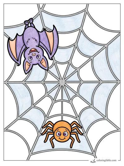 Colored example of this coloring page
