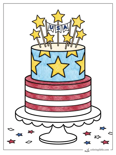Colored example of this coloring page