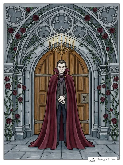 Colored example of this coloring page