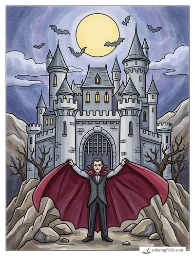 Colored example of this coloring page