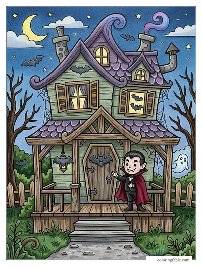 Colored example of this coloring page