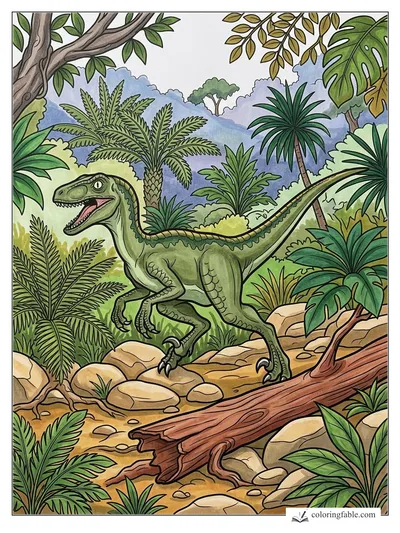 Colored example of this coloring page
