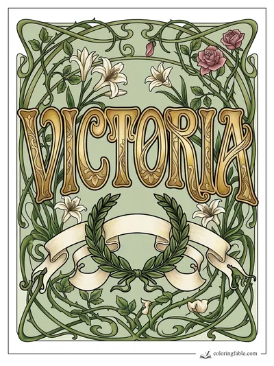 Colored example of this coloring page