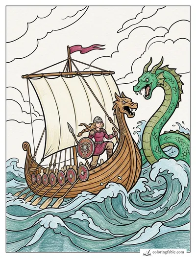 Colored example of this coloring page
