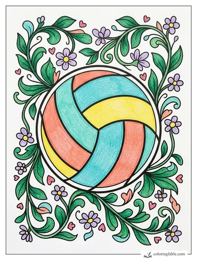 Colored example of this coloring page