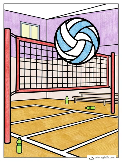 Colored example of this coloring page