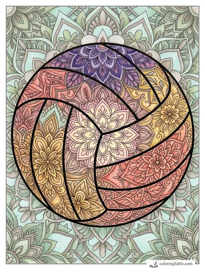 Colored example of this coloring page