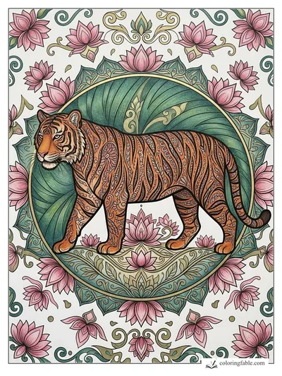 Colored example of this coloring page