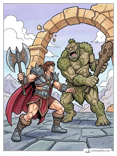 Colored example of this coloring page