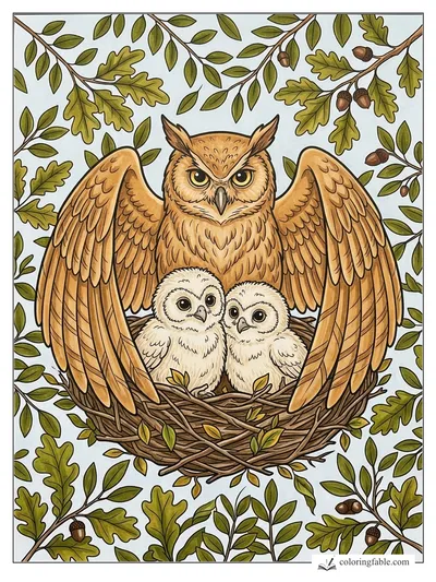 Colored example of this coloring page