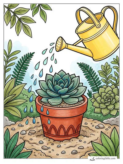 Colored example of this coloring page