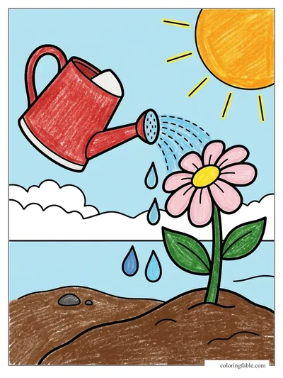 Colored example of this coloring page