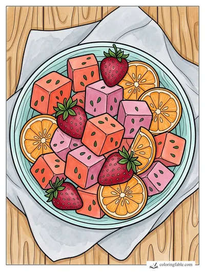 Colored example of this coloring page