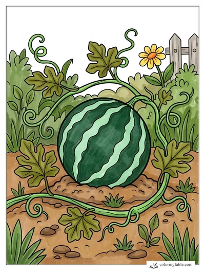 Colored example of this coloring page