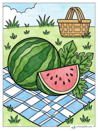 Colored example of this coloring page
