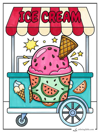 Colored example of this coloring page