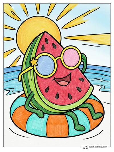 Colored example of this coloring page
