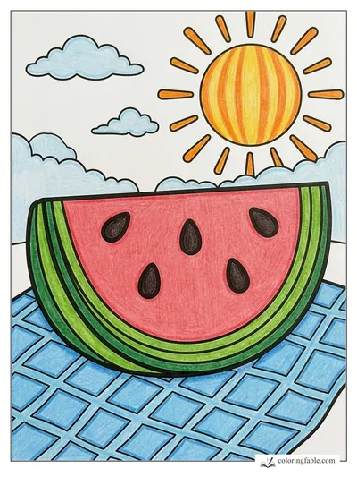 Colored example of this coloring page