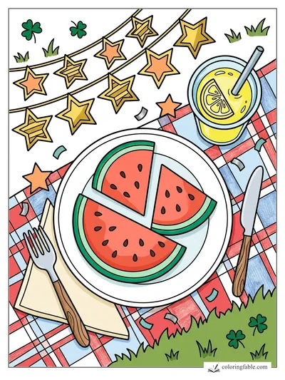 Colored example of this coloring page