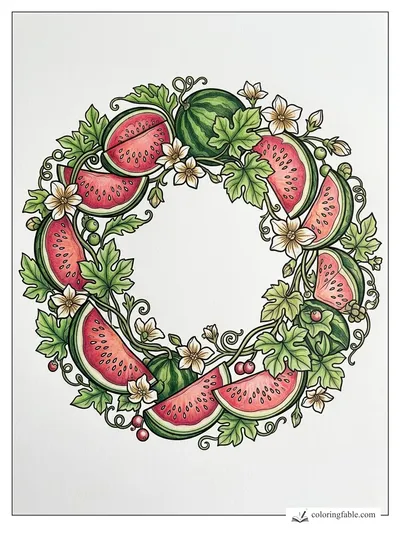 Colored example of this coloring page