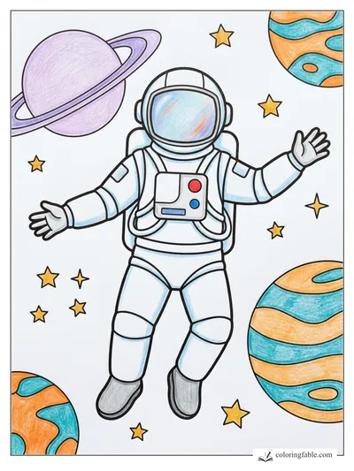 Colored example of this coloring page