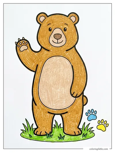Colored example of this coloring page