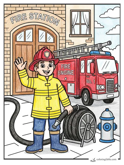 Colored example of this coloring page