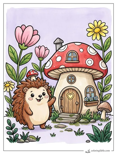 Colored example of this coloring page