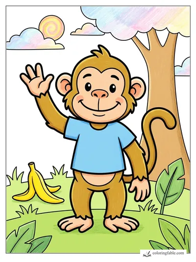 Colored example of this coloring page