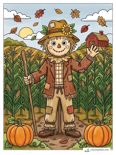 Colored example of this coloring page