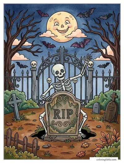 Colored example of this coloring page