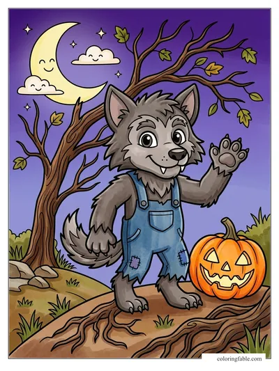 Colored example of this coloring page