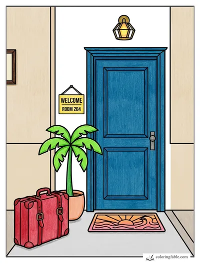 Colored example of this coloring page